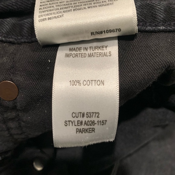 Black Agolde Parker denim shorts - Picture 3 of 3